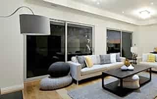 2 sets of sliding doors installed in the living room of a Perth home
